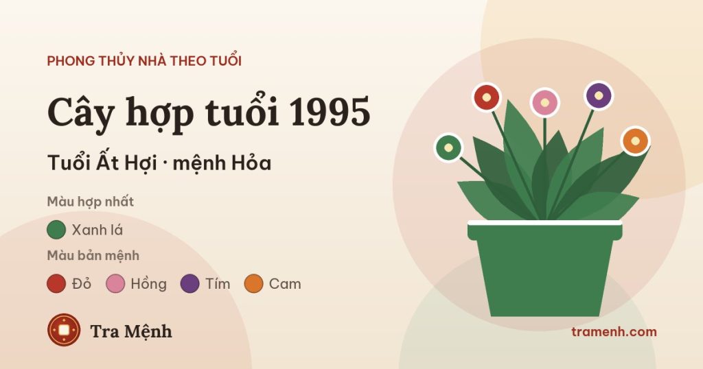 Tuổi Ất Hợi 1995 hợp cây gì trong nhà
