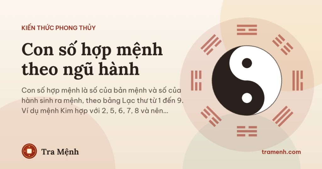 Con số hợp mệnh theo ngũ hành