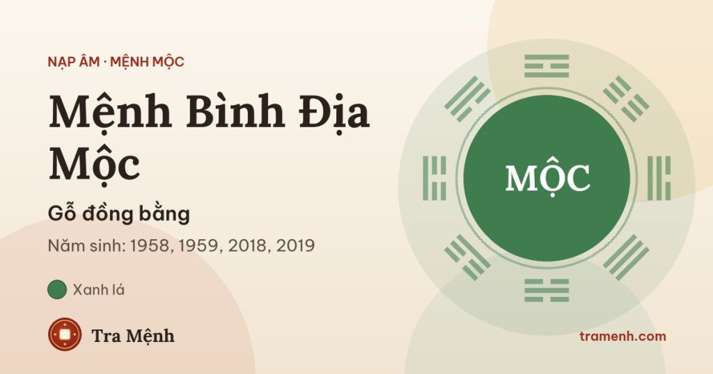 Mệnh Bình Địa Mộc là gì? Sinh năm nào, hợp màu gì