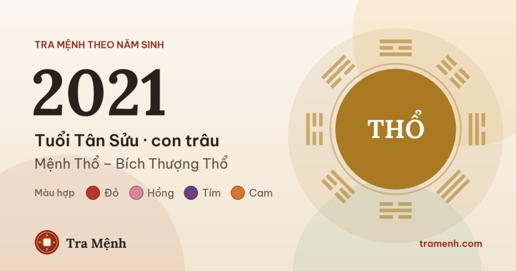 Sinh năm 2021 mệnh gì? Tuổi Tân Sửu hợp màu gì, hướng nào